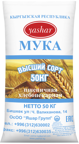 Мука "Яшар" высшего сорта 50 кг