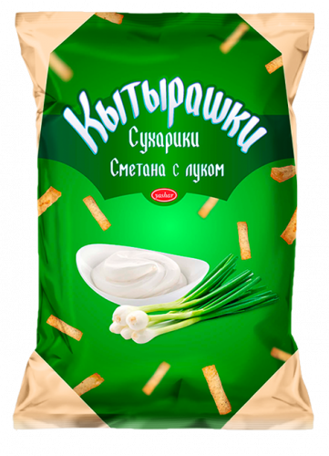 "Кытырашки"  со сметаной и луком
